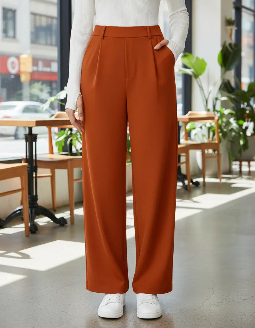 Pantalon Recto De Moda Maria Bela Modelo Tiel