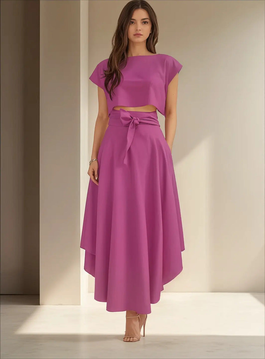 Conjunto Falda Y Top Casual Maria Bela Modelo Catamarca