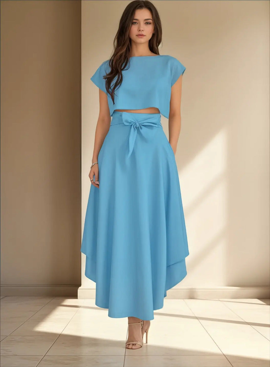 Conjunto Falda Y Top Casual Maria Bela Modelo Catamarca