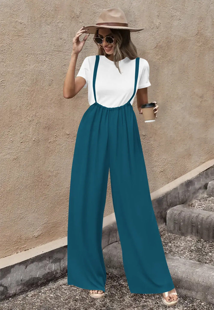 Conjunto Jumsuit Y Blusa Casual Moda Maria Bela Modelo China