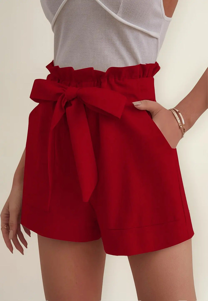 Short Casual Moño De Moda Marca Maria Bela Modelo Dodoma