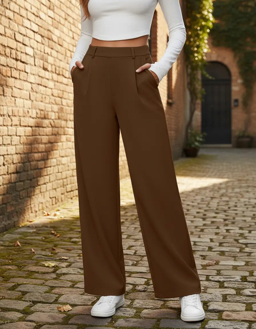 Pantalon Recto De Moda Maria Bela Modelo Tiel