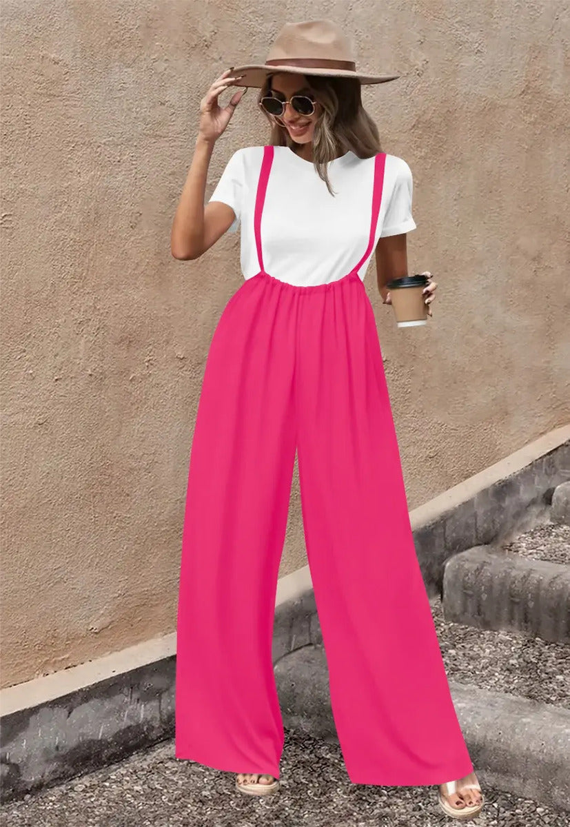 Conjunto Jumsuit Y Blusa Casual Moda Maria Bela Modelo China