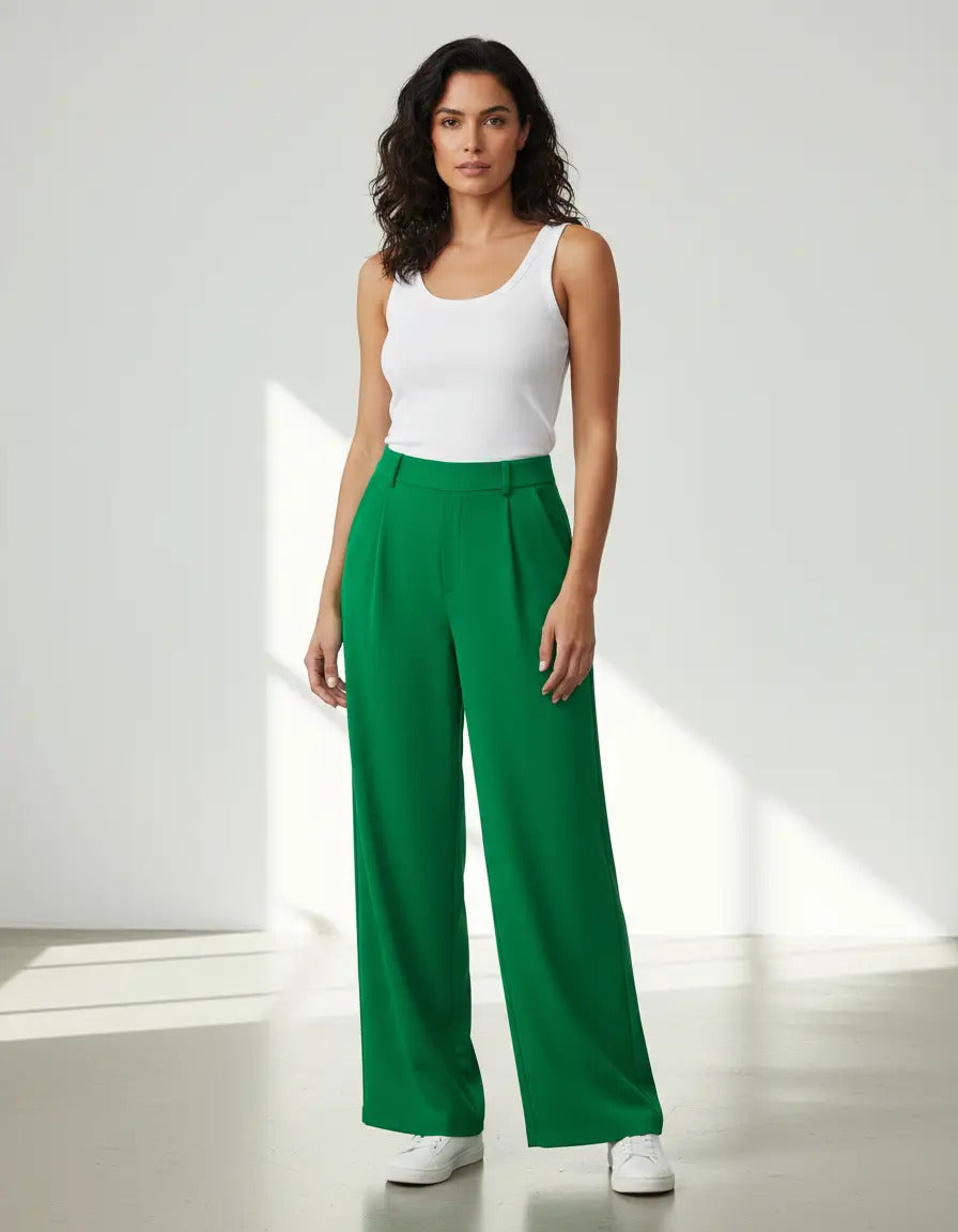 Pantalon Recto De Moda Maria Bela Modelo Tiel