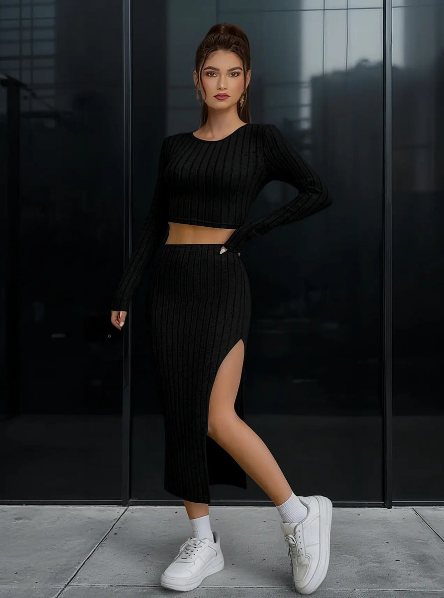 Conjunto Falda Y Top Casual Marca Maria Bela Modelo Hamilton