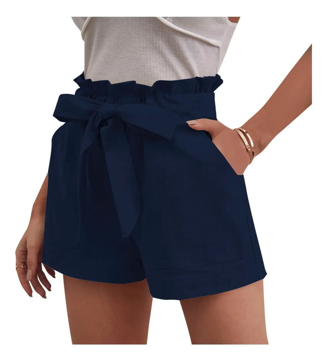 Short Casual Moño De Moda Marca Maria Bela Modelo Dodoma