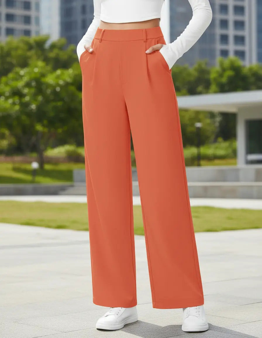 Pantalon Recto De Moda Maria Bela Modelo Tiel