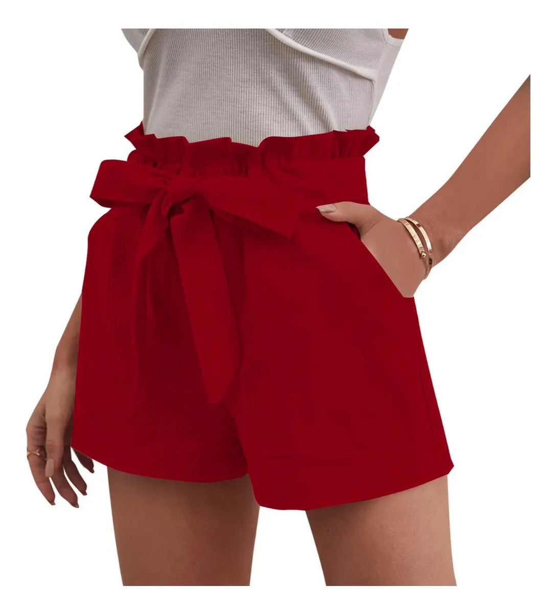Short Casual Moño De Moda Marca Maria Bela Modelo Dodoma