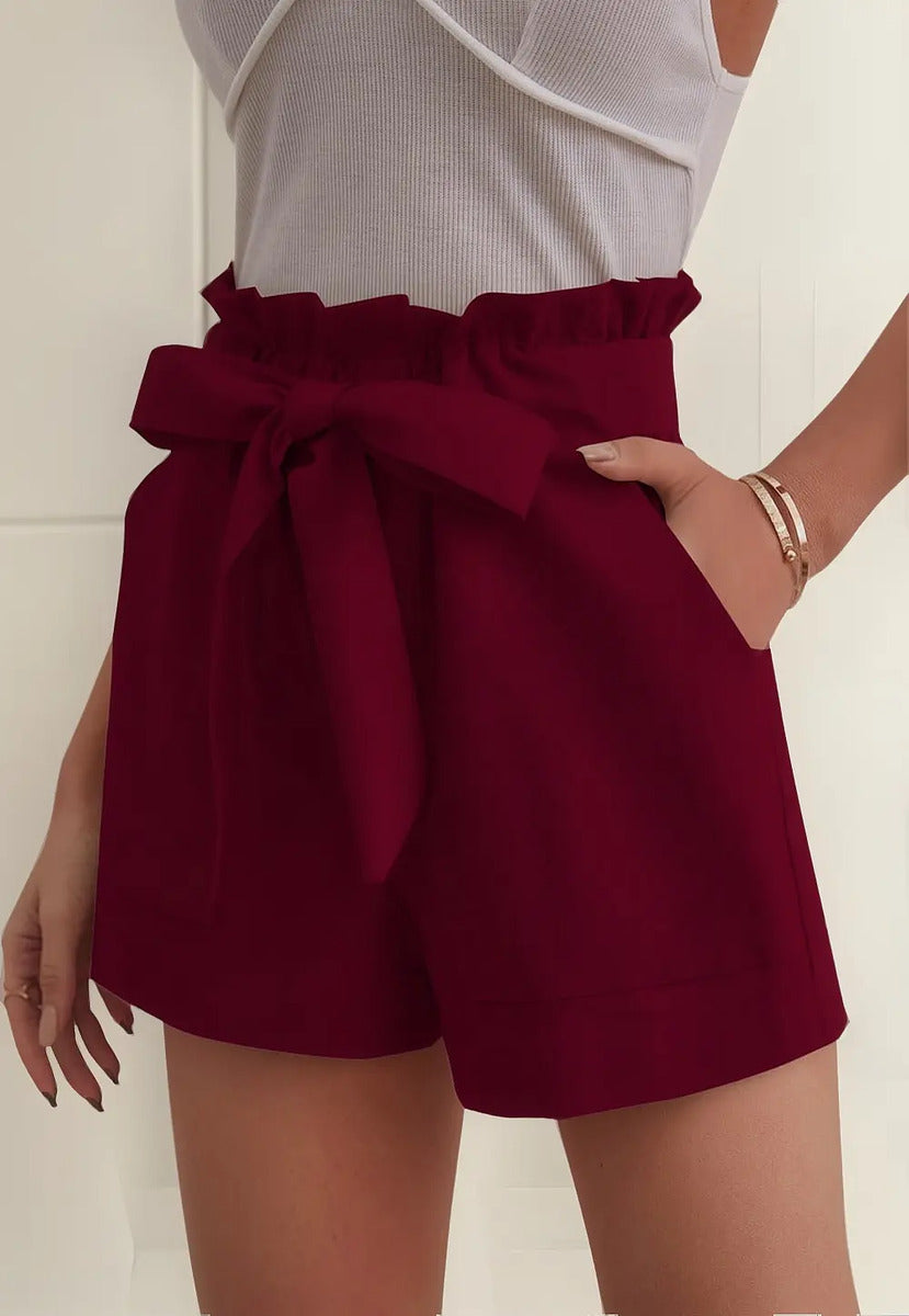 Short Casual Moño De Moda Marca Maria Bela Modelo Dodoma