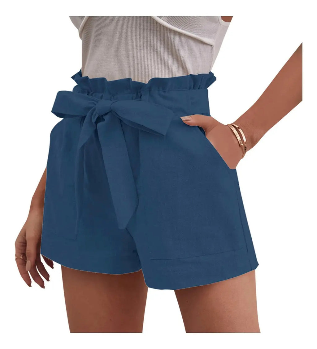 Short Casual Moño De Moda Marca Maria Bela Modelo Dodoma