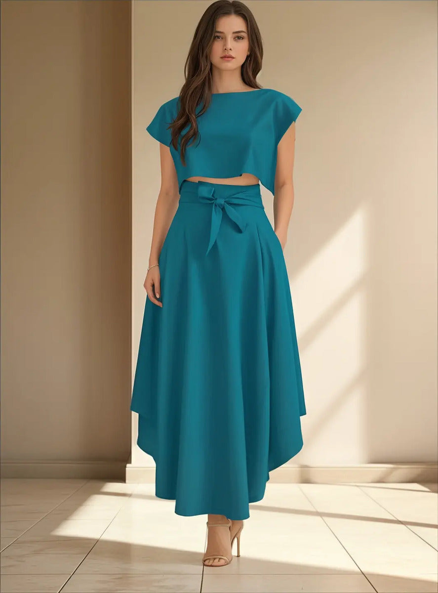 Conjunto Falda Y Top Casual Maria Bela Modelo Catamarca