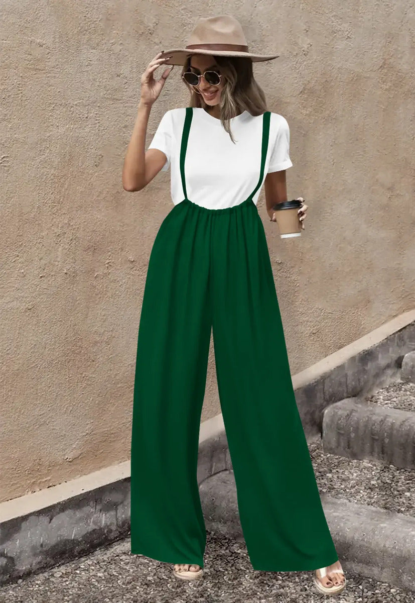 Conjunto Jumsuit Y Blusa Casual Moda Maria Bela Modelo China