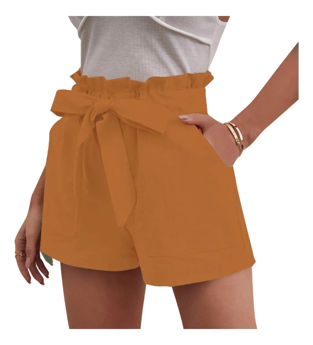 Short Casual Moño De Moda Marca Maria Bela Modelo Dodoma