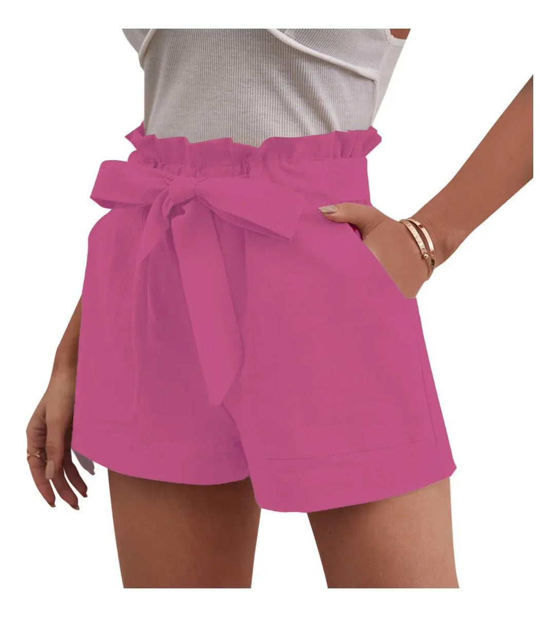 Short Casual Moño De Moda Marca Maria Bela Modelo Dodoma