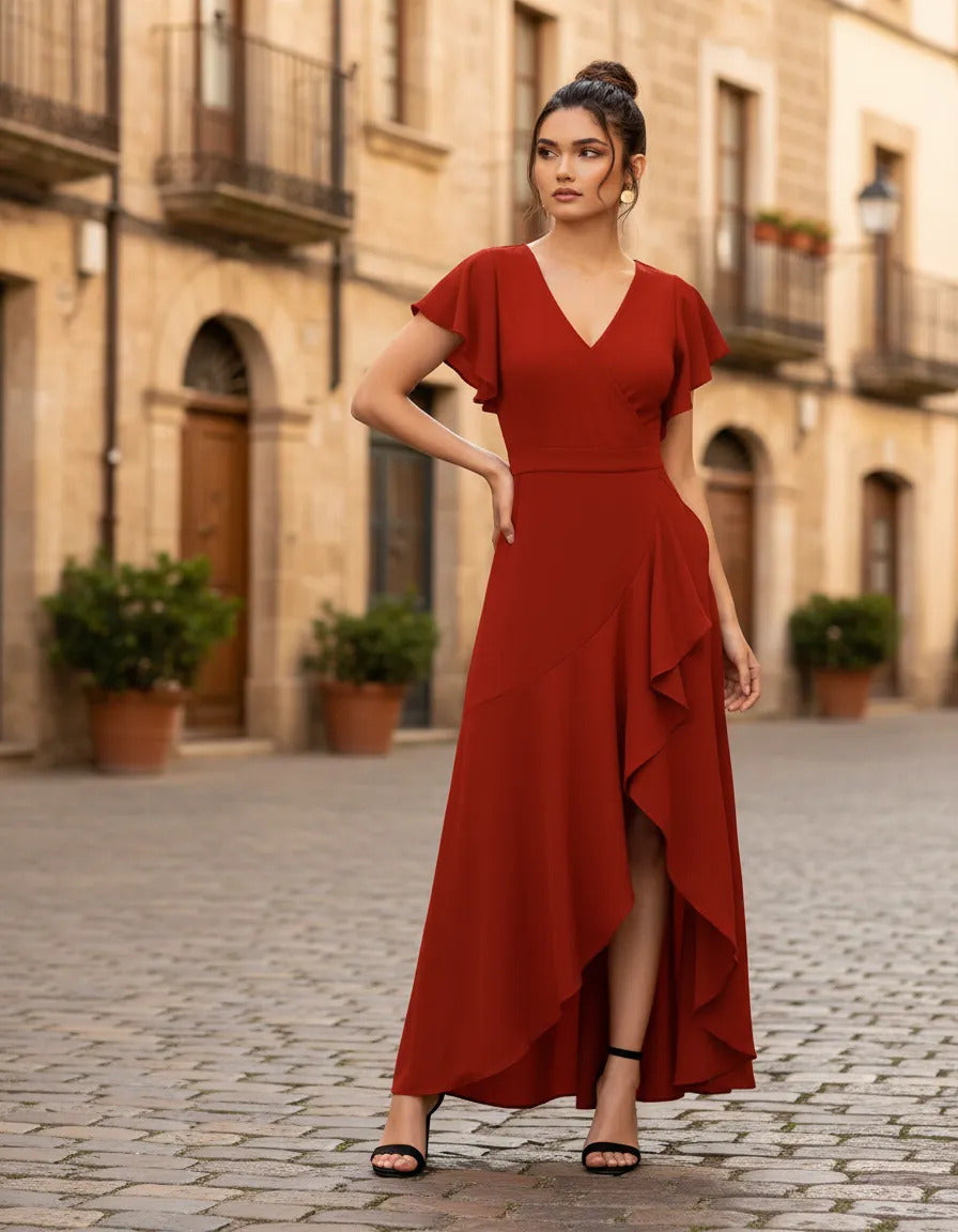 Vestido Largo Casual Maria Bela Modelo Shanghai