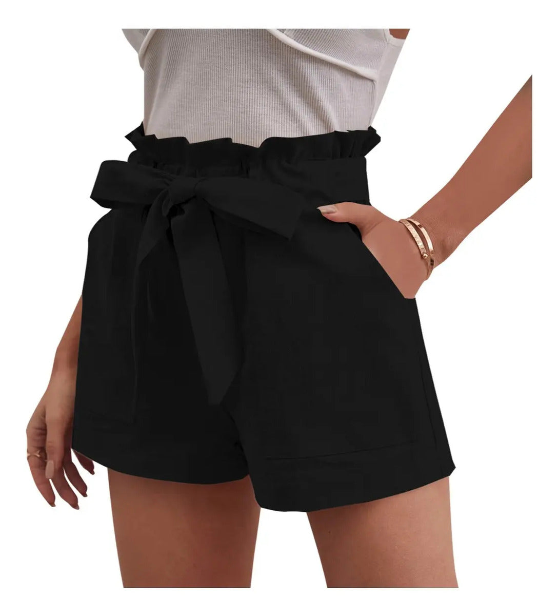 Short Casual Moño De Moda Marca Maria Bela Modelo Dodoma