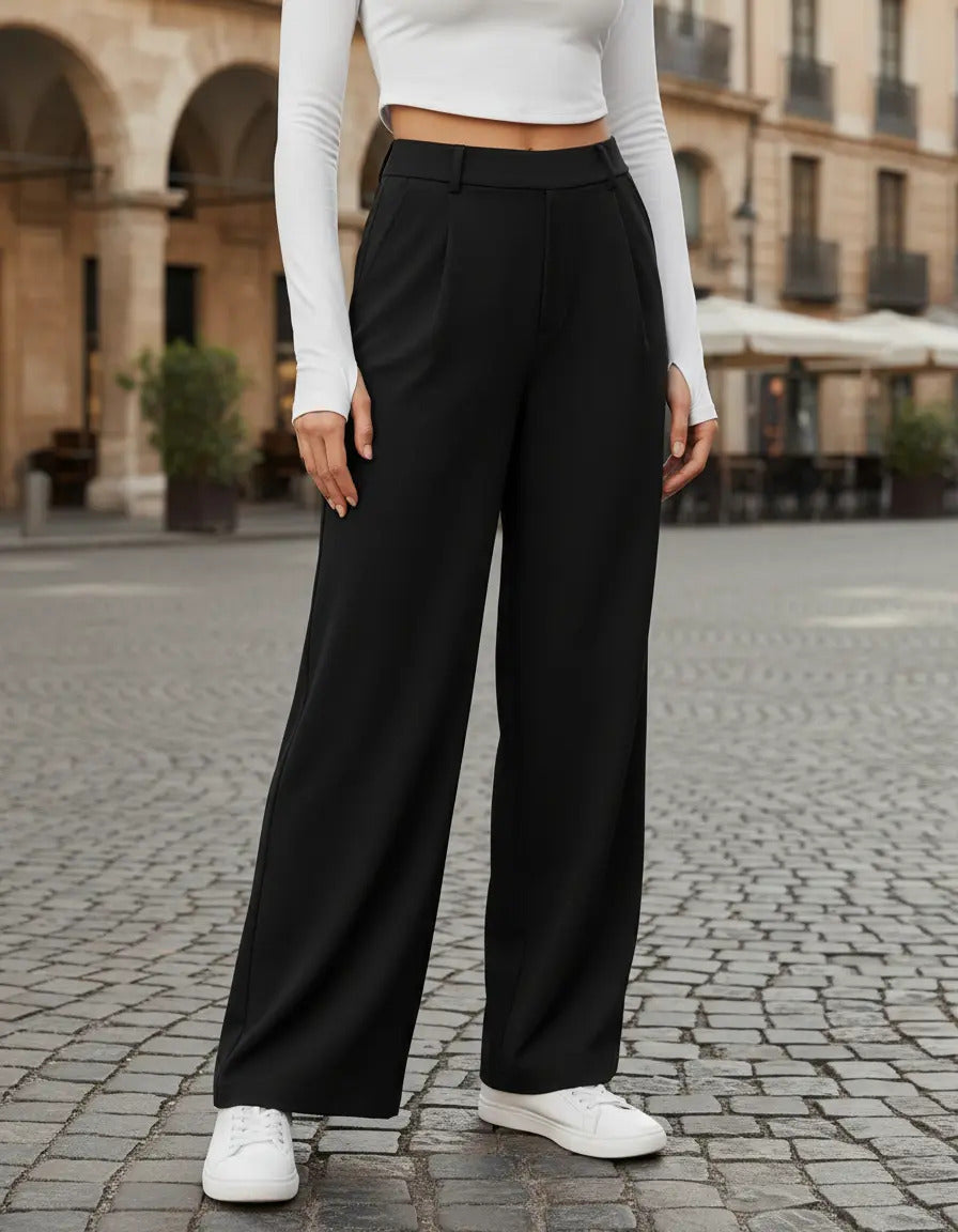 Pantalon Recto De Moda Maria Bela Modelo Tiel