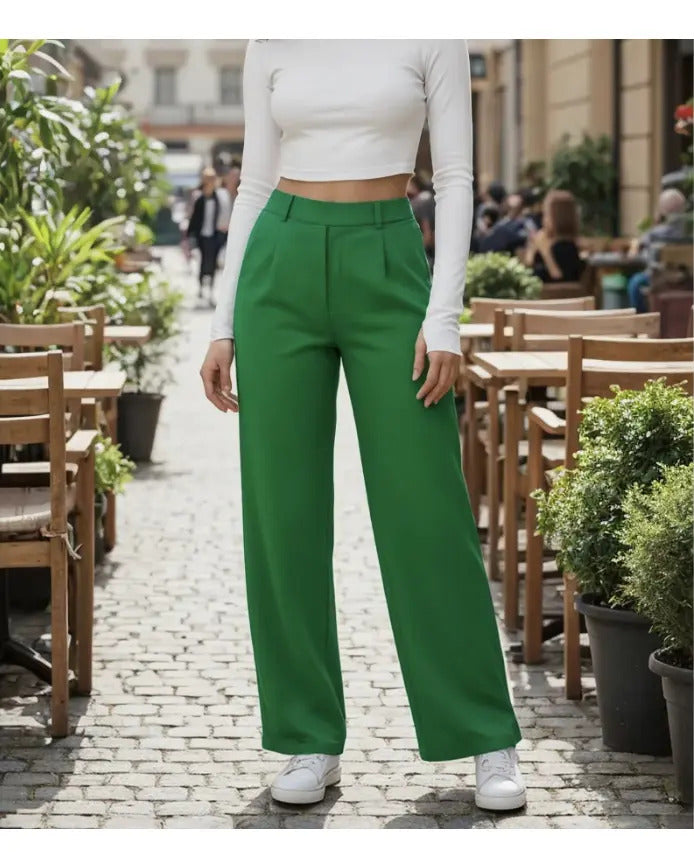 Pantalon Recto De Moda Maria Bela Modelo Tiel