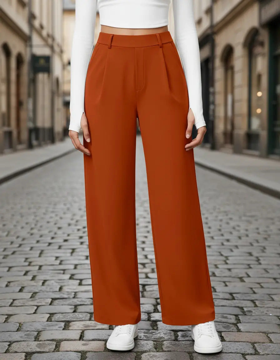 Pantalon Recto De Moda Maria Bela Modelo Tiel